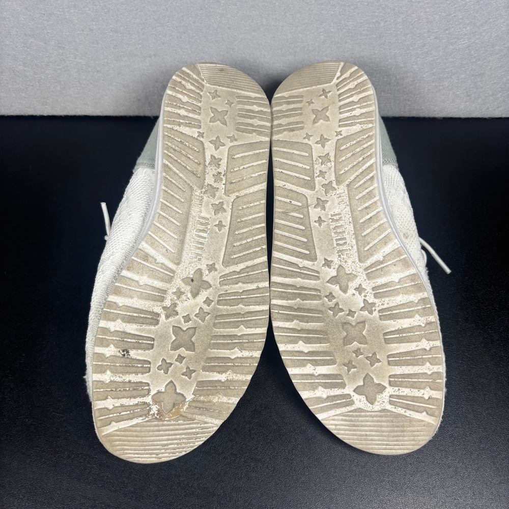 HEYDUDE Wally Women Boho White Crochet Slip On Shoes Size 8 Casual Loafers - Picture 8 of 13